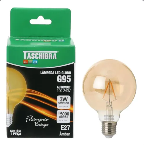 Lâmpada LED filamento vintage