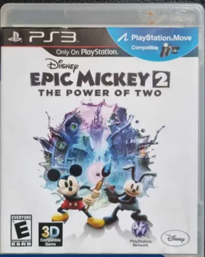 Jogo Epic Mickey 2 The Power of Two PS3 Midia Fisica Original Impecavel Usado