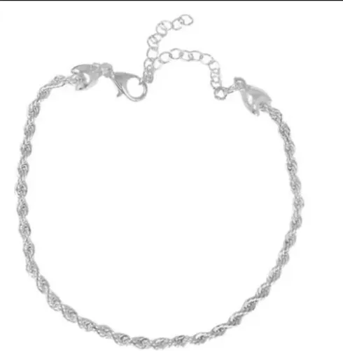 PULSEIRA FOLHEADA CORDÃO BAIANO - PRATA