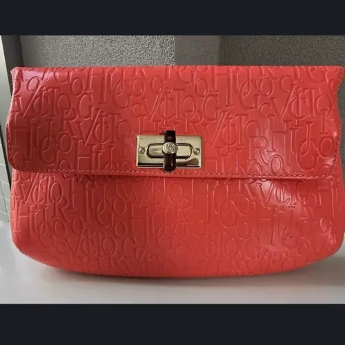 bolsa victor hugo (clutch) original fecho tartaruga