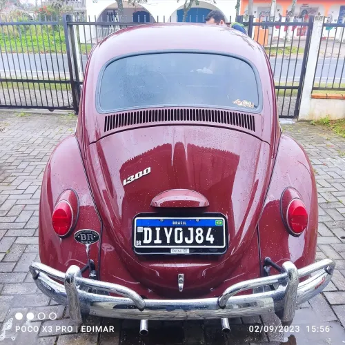 Fusca 67 impecável placa preta