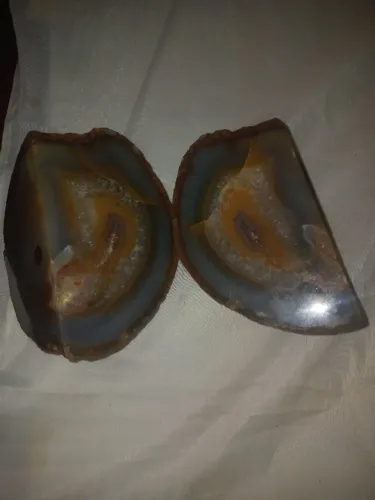 Pedra , Chapa De Ágata Marrom E Cinza Pedra Da Plenitude