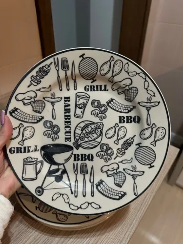 Conjunto de 4 pratos de Churrasco