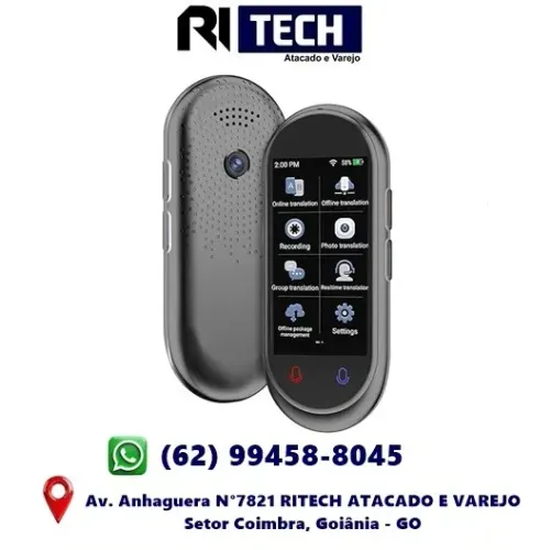Gravador de Voz Tradutor AI Translator Tradução Online Portátil