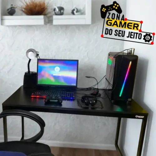 Escrivaninha Gamer Reforçada 1,2m NOVA Mesa Industrial Multiuso para Computador Notebook