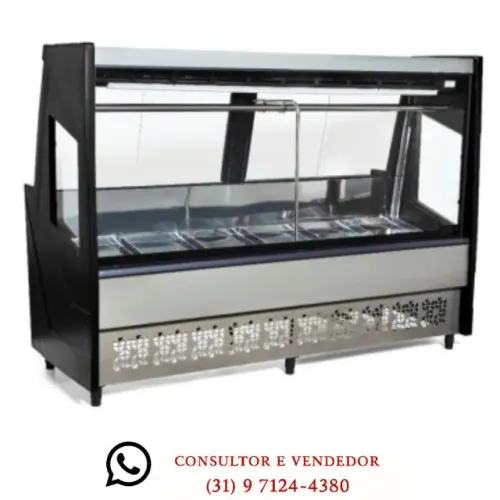 Balcão de Açougue 2M Polar Preto 220v