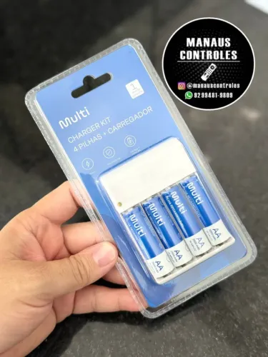 Carregador de pilha com 4XAA