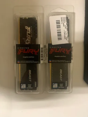 Memória RAM Kingston Fury Beast, 8GB, 3200MHZ, DDR4, CL16, Preto