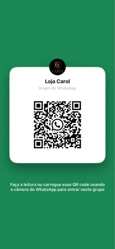 O grupo de WhatsApp da loja