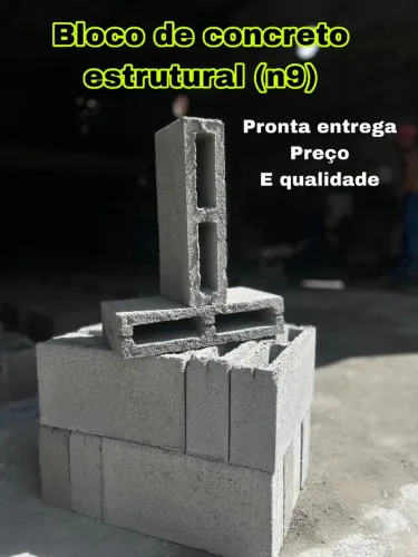 Bloco estrutural de concreto 