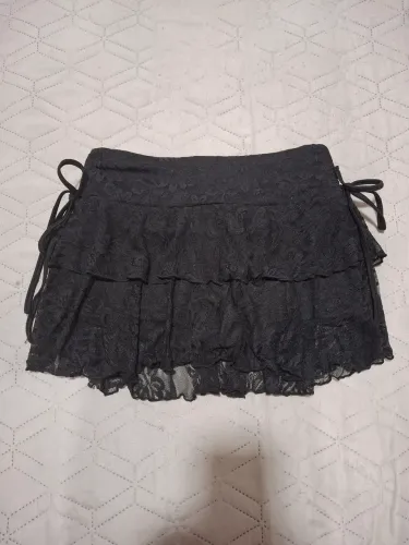 short saia de renda shein