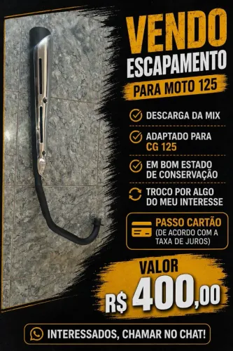 ESCAPAMENTO MOTO 125