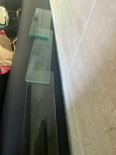 Vidros pra prateleira de banheiro