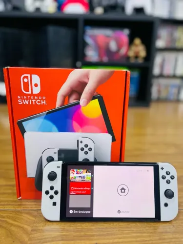 SWITCH OLED DESTRAVADO 256GB SEMI NOVO