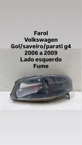 Farol Volkswagen Gol/saveiro/parati g4 2006 07 08 2009 Le fume original 