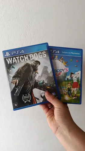 Watch dogs e Everbordy golf- Jogos de PS4