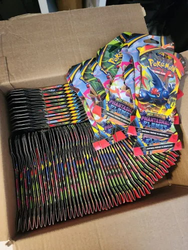 50 sleeved boosters phantasmal flames pokemon TCG