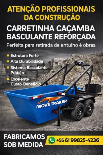 CARRETINHA CAÇAMBA BASCULANTE