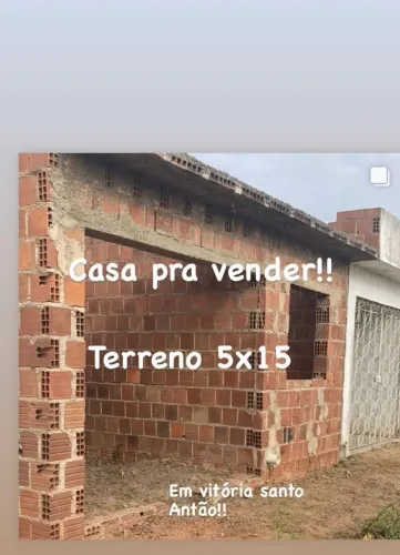 Vendo casa para terminar em Vitória de Santo Antão