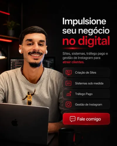 Criação de Sites, Sistemas , Tráfego pago e Gestão do Instagram