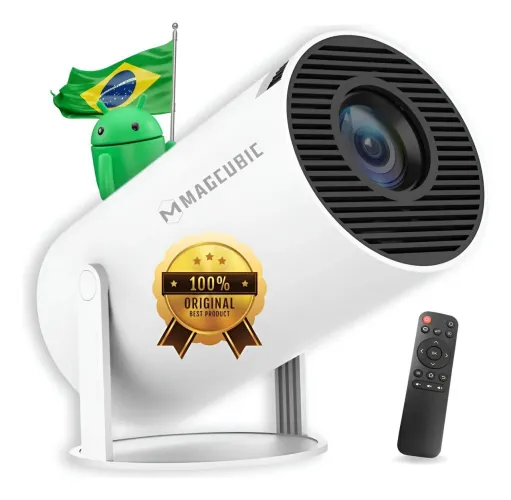 Projetor MAGCUBIC HY300 PRO ORIGINAL Com Android (Recuse Se Não Tiver a Marca Magcubic)