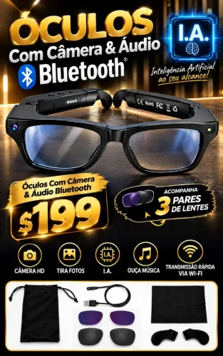 Óculos com câmera Super PrOmO 