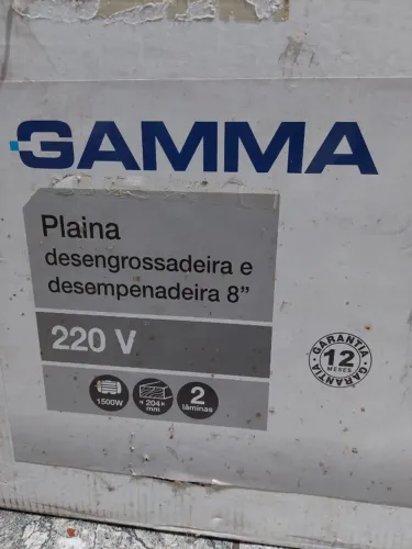Plaina Desengrossadeira E Desempenadeira 8'' Gamma 1500W 220V
