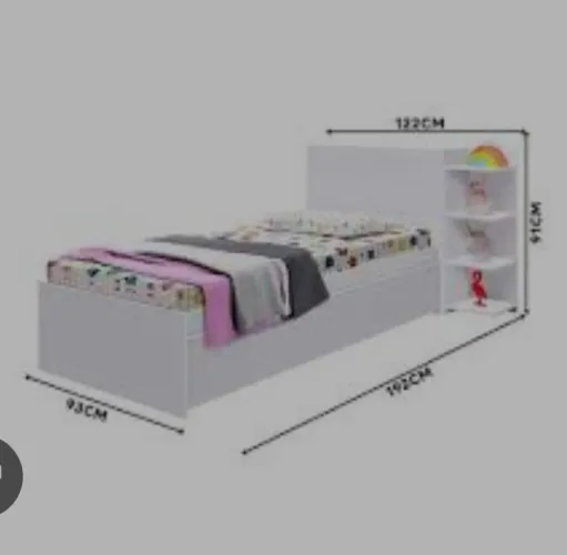 Bi cama solteiro ( com cama auxiliar)