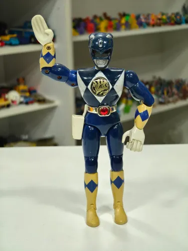 Boneco Power Rangers Azul Karate Bandai 1994 20 cm Mighty Morphin Ranger