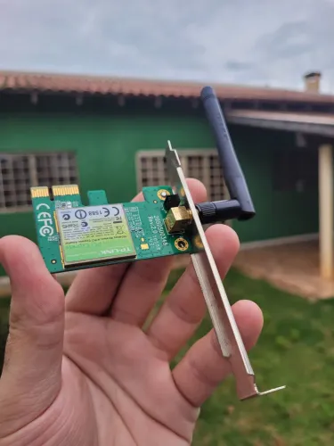 Placa de Rede Wi-Fi PCI-e TP-Link TL-WN781ND 150Mbps 2.4GHz com Antena