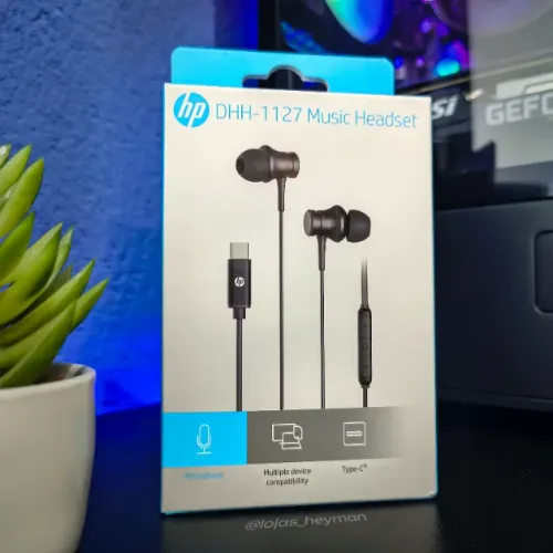 Fone de Ouvido USB-C HP DHH-1127 In Ear com Microfone Som de Qualidade