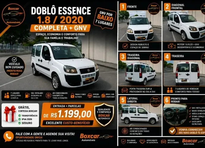 Fiat Doblo Essence 1.8 Flex 16V 5P 2020