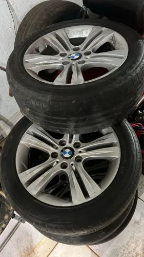 Jogo de Rodas BMW aro 17 + pneus runflat 