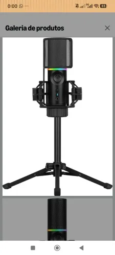 Microfone Gamer Streamplify MIC TRIPOD condensador, modelo SPMC-MZ1C127.11