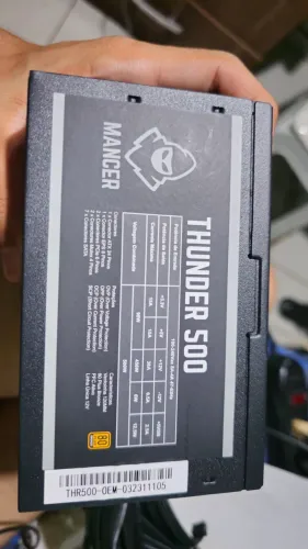 Fonte Mancer thunder 500W (80plus bronze) NOVO!!!
