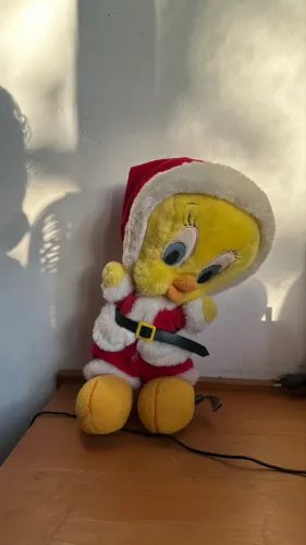 Piupiu de pelúcia natalino