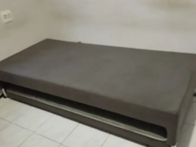 Cama box solteiro com auxiliar