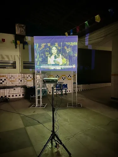 Telão, projetor e Som para Jogos!!