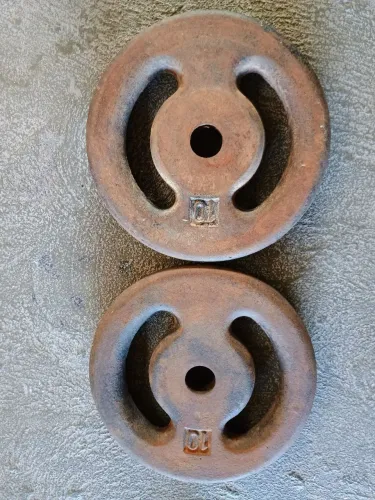 Anilhas de 10kg vazadas