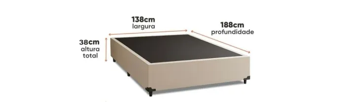 BASE BOX CASAL PADRÃO ENTREGO
