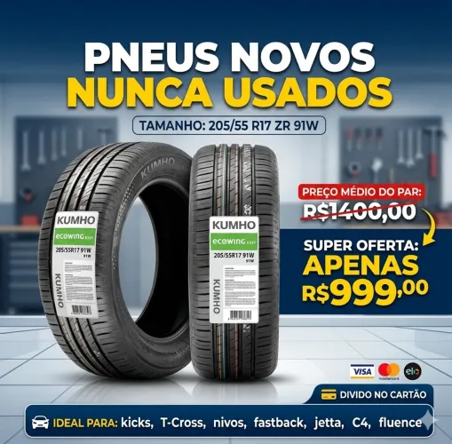 Par de pneus novos 2 unidades 