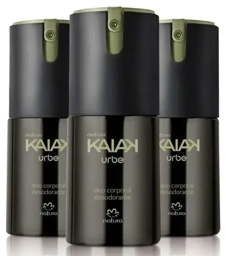 Kit Desodorante Corporal Urbe Kaiak Natura Masculino.