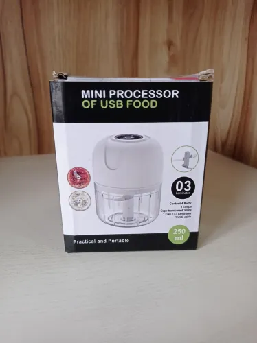 Mine processador de alimentos recarregável 