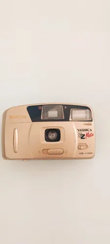 Câmera Yashica EZ Mate funcionando perfeitamente.