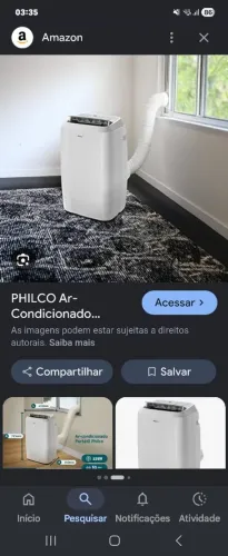 Troco ar condicionado em celular