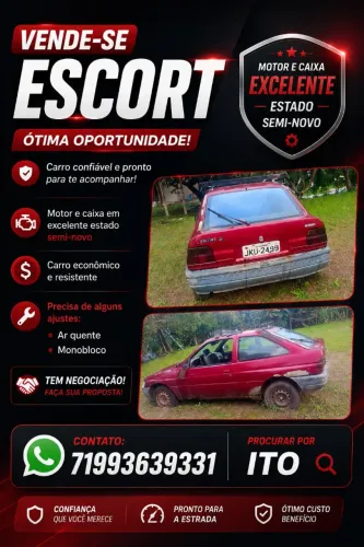 Ford Escort GL 1.6i / 1.6 (álcool) 1993
