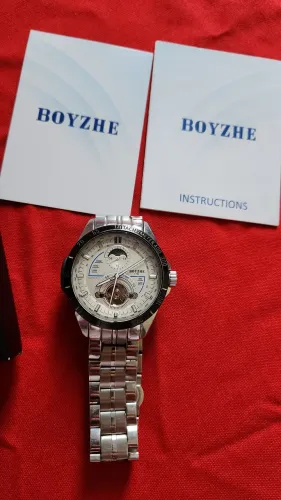 Relógio masculino automático da marca BOYZHE