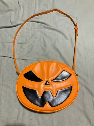 Bolsa abóbora Halloween laranja