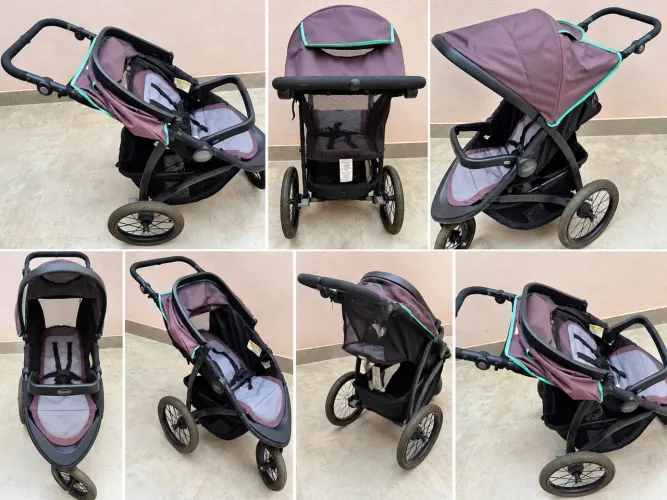 Carrinho Graco Americano FastAction Jogger 3 Rodas - Completo