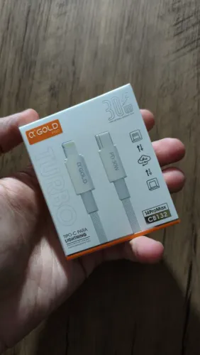 Cabo usb c lightning turbo 30w